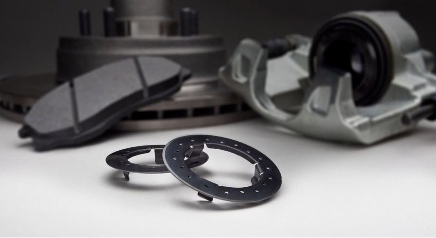 Rotor, pads and caliper with Piston Cushions