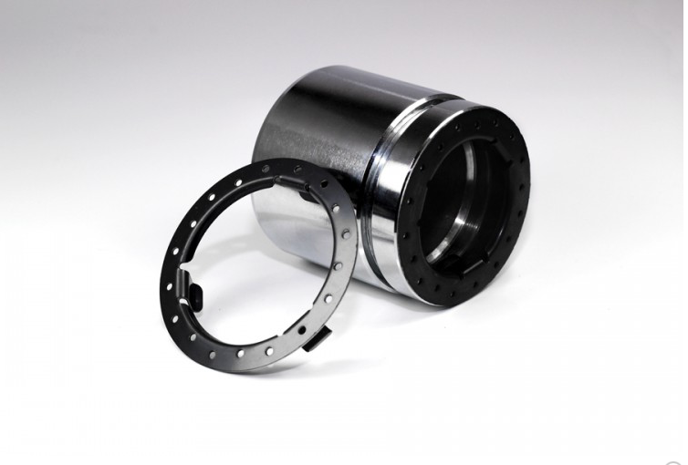 Cushion fitted over the piston